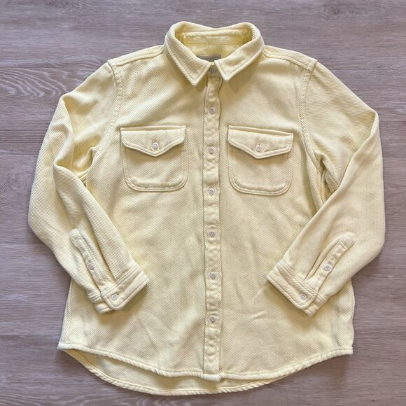 Outerknown Chroma Blanket Shirt Women's Buttercream Yellow-Size M/L - Picture 1 of 10